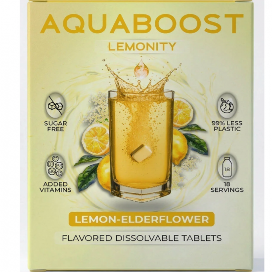 AQUABOOST LEMONITY PEZSGŐTABLETTA - 18X AQUABOOST LEMONITY PEZSGŐTABLETTA - 18X